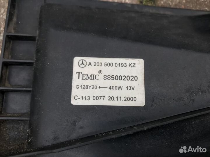 Вентилятор охлаждения радиатора на Mercedes W203