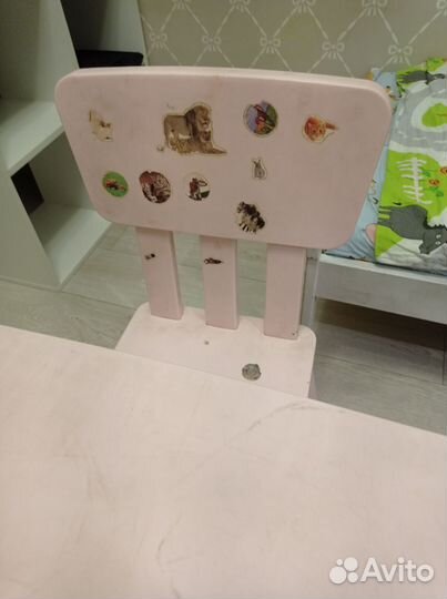 Детский стул и стол Икеа