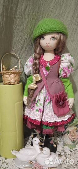 Текстильная интерьерная Кукла ручной работы