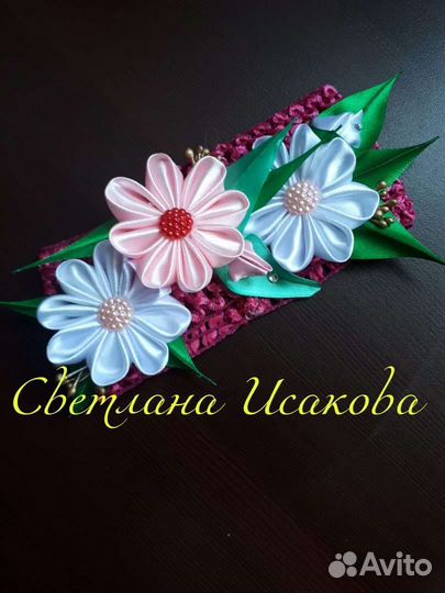 Заколка для волос ручной работы