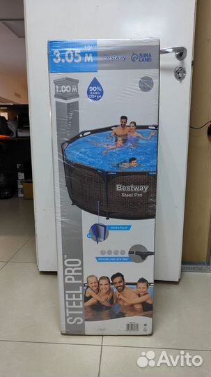 Каркасный бассейн Bestway (цвет ротанг) 305х100 см