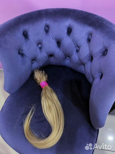 Волосы для наращивания 60 см блонд