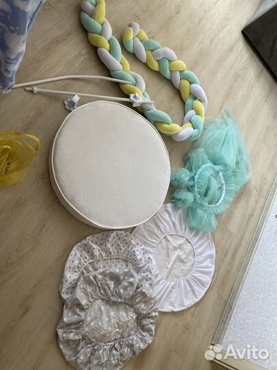 Матрас в кроватку детскую круглую