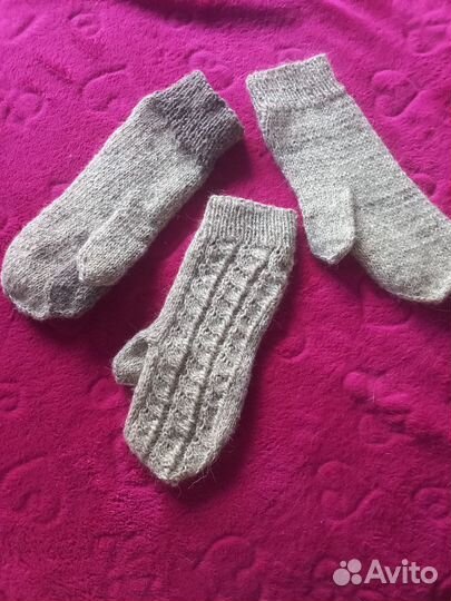 Рукавицы Два пальца 100 шерсть