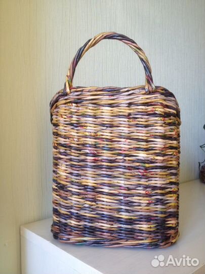 Плетеная подвесная корзина-дорбаскет