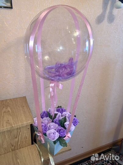 Мыльные букеты с шарами