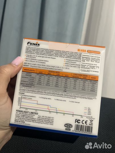 Налобный фонарь fenix