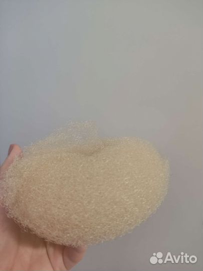 Бублик валик для объёма волос бежевый