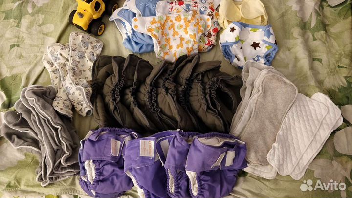 Многоразовые подгузники 3-7, 10-15кг