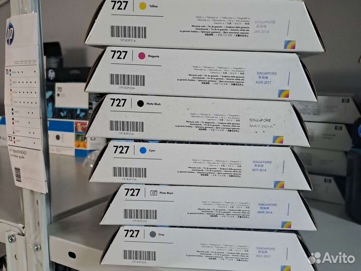Картриджи hp 727