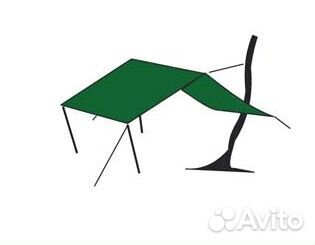 Тент PU Red Fox 4.5х6м 6100/зеленый