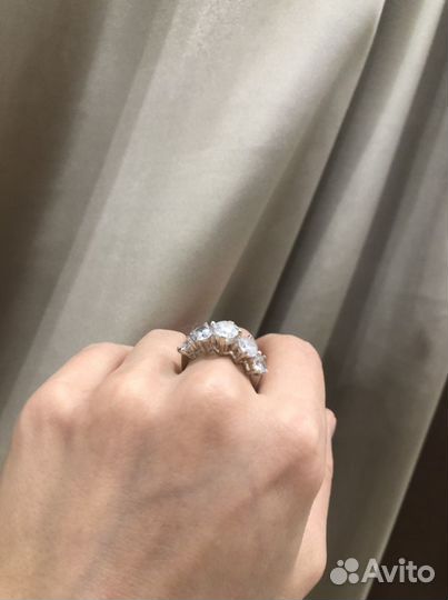 Серебряное кольцо корона