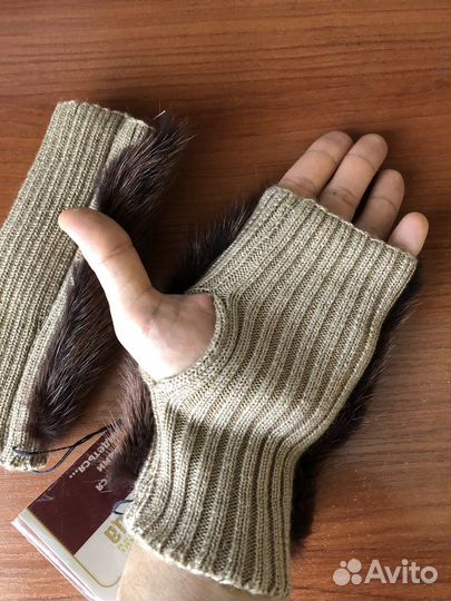 Перчатки норковые