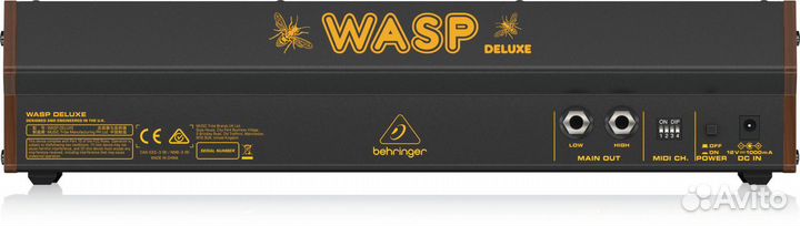 Монофонический синтезатор Behringer wasp Deluxe