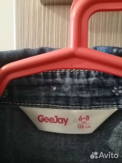 Джинсовая рубашка для девочки