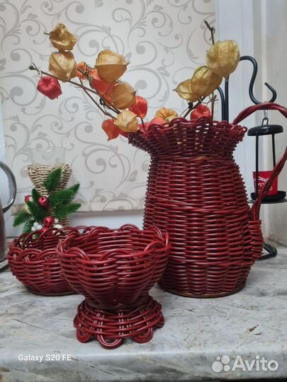 Изделия из искусственного ротанга. Ручная работа