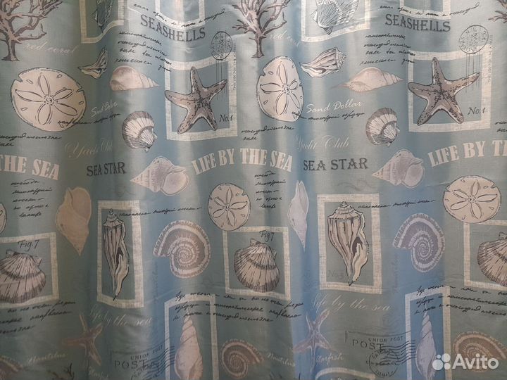 Штора для ванной тканевая