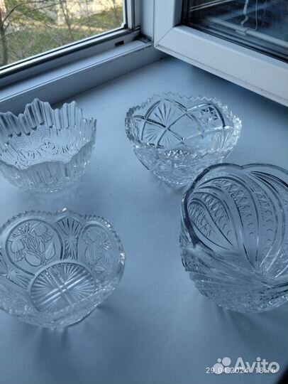 Ваза хрустальная