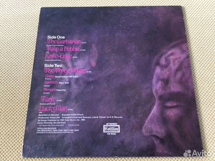 Виниловые пластинки Еmerson Lake & Palmer1971-77 г