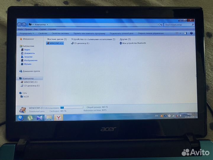 Нетбук acer aspire one