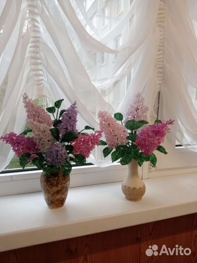 Сирень из бисера