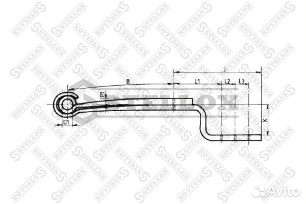 Рессора подвески stellox 84-55604-SX