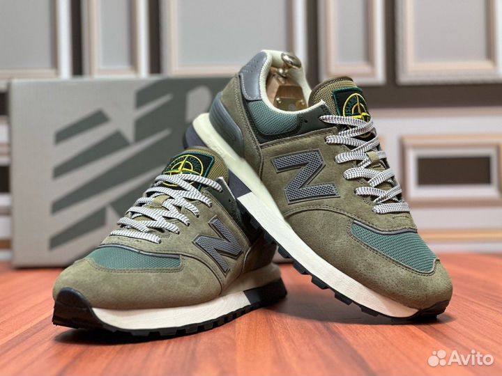 Кроссовки мужские new balance 574 Island Stone lux