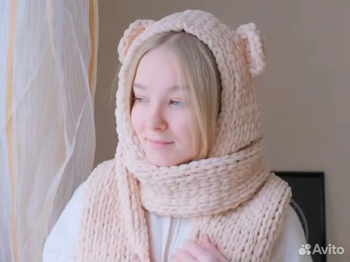 Шапка-шарф, балаклавы, повязки с ушками