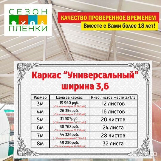 Каркас под: Гараж; Навес; Беседка; Сарай; Дровяник