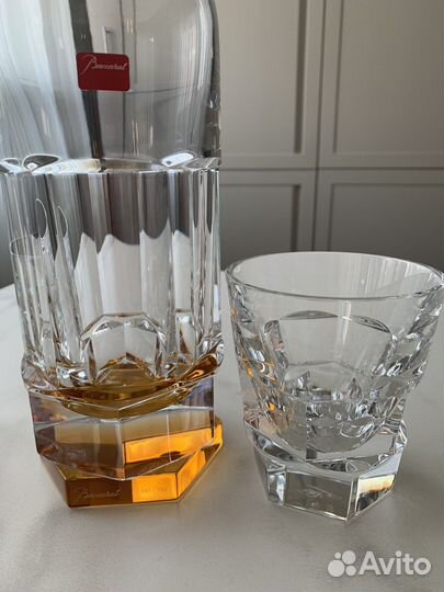 Графин штоф и стаканы для виски Baccarat. Франция