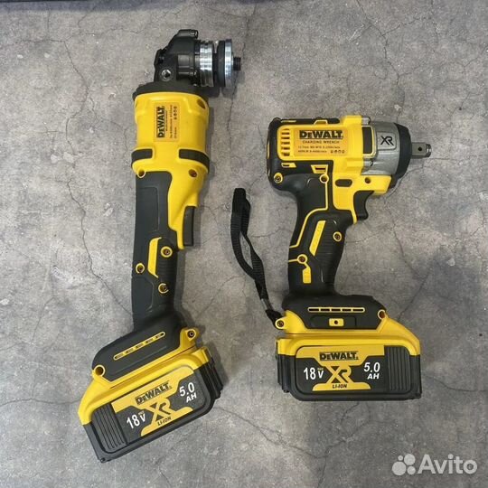 Новый набор DeWalt 2в1 Болгарка+Гайковерт 2 ак