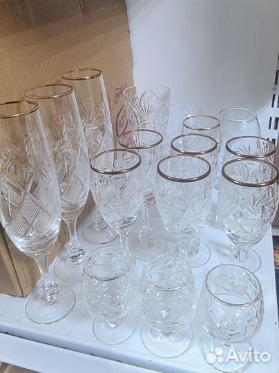 Хрустальные фужеры бокалы СССР
