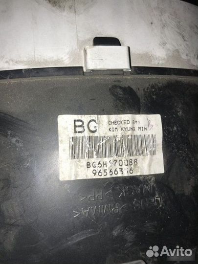 Панель приборов Daewoo Matiz M100