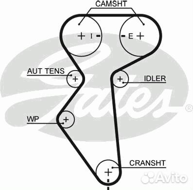 Gates 5419XS Ремень грм GM lacettilanosnexia 95- 1