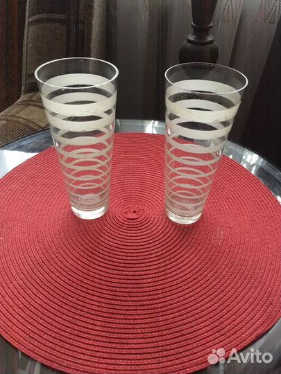 Два высоких стакана (винтаж)