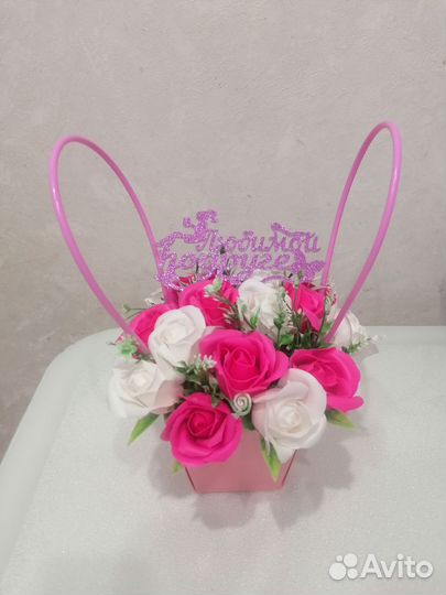 Букеты цветов из мыла ручной работы