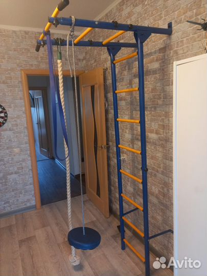 Шведская стенка турник кольца канат маятник