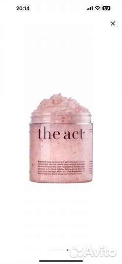 The Act женский, скрабы с натуральными маслами