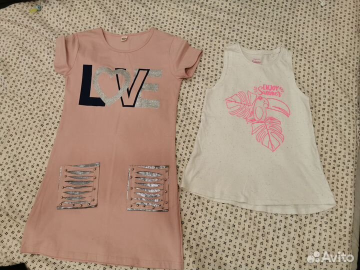 Детская одежда пакетом для девочки размер 134-140