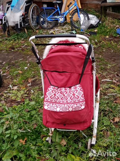 Детские санки коляска бу