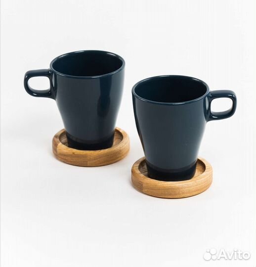 Подставки под горячее, подстаканники из ясеня, 2шт