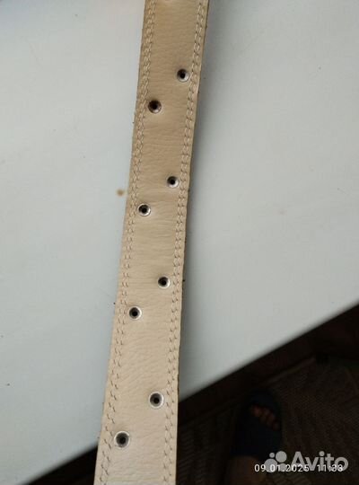 Ошейник кожаный для крупной собаки новый