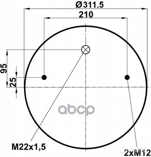 Воздушная подушка (опора пневматическая) BPW ECO