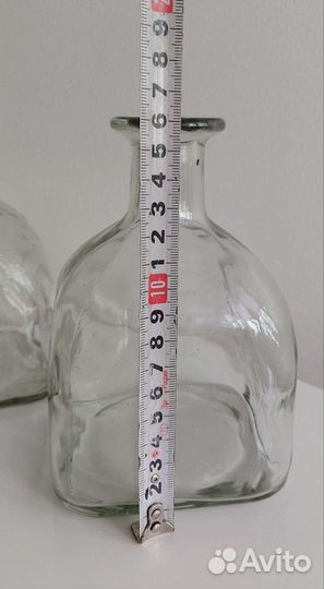 Стеклянные бутылки для декора