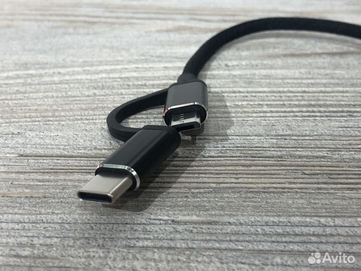 Кабель OTG Micro-USB + Type-C