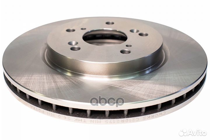 Тормозной диск передний C210R2175 cworks