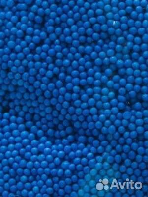 Голубые пенопластовые шарики, стич