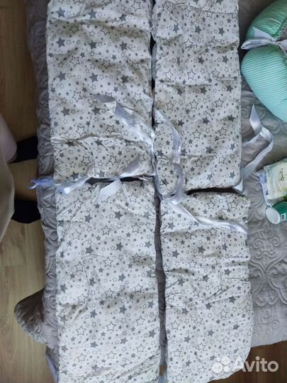 Бортики на круглую кроватку