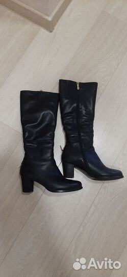 Сапоги зимние женские 37 нат кожа и мех