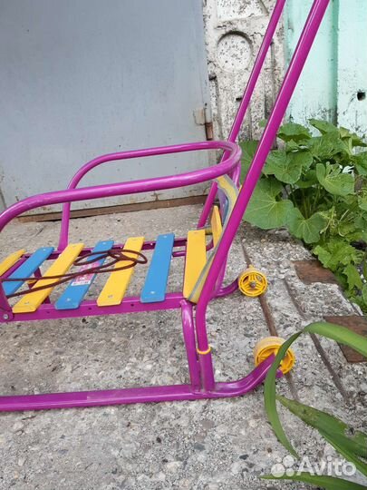 Детские санки с колесами